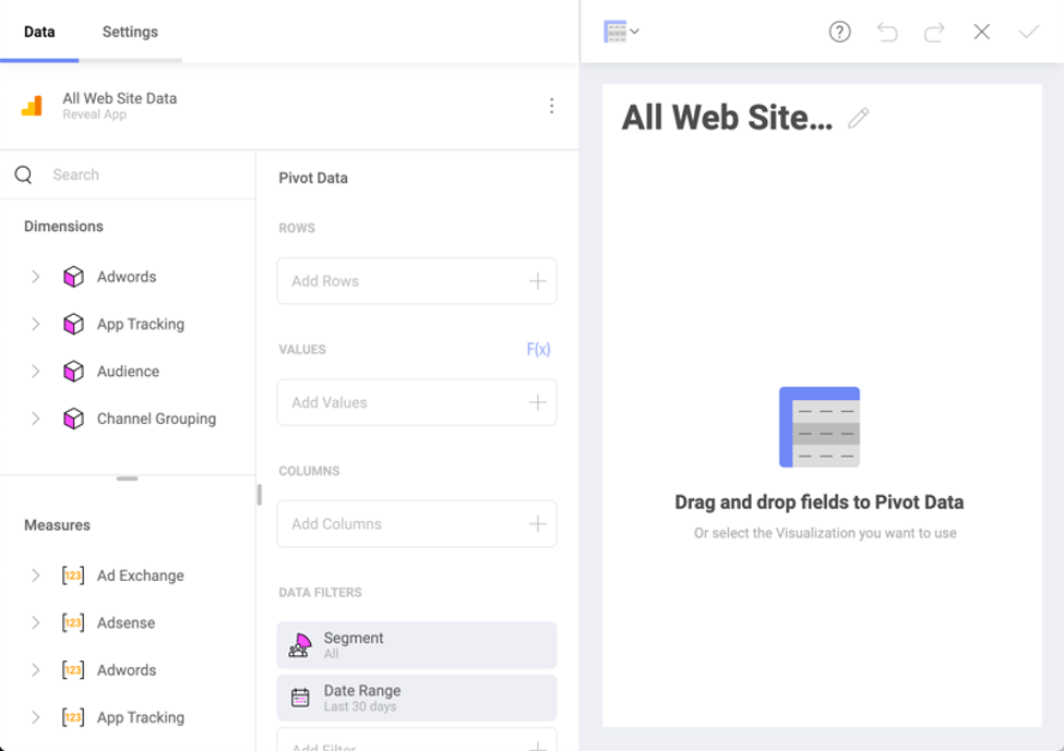 Reveal Adds Major New Features—Predictive Analytics, Big Data and More Connecting Google Analytics with Reveal BI
