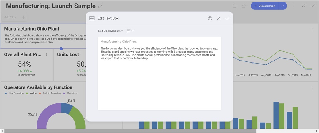 What's New in Reveal! Text Box for Data Storytelling in Reveal BI